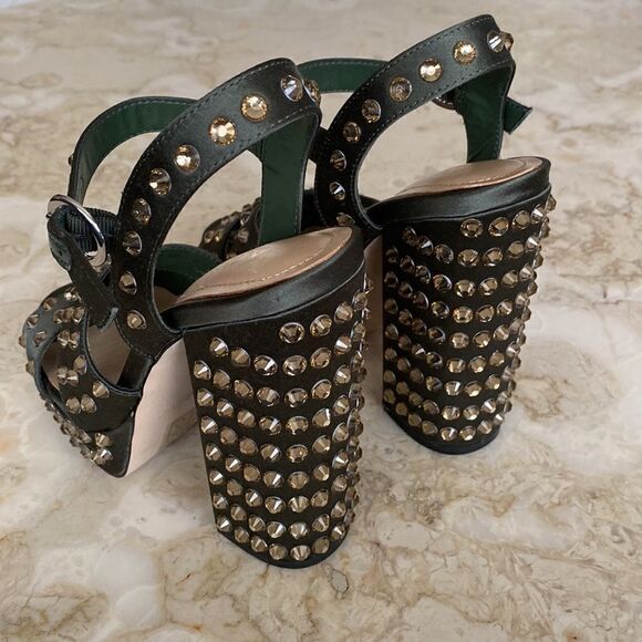 Aldo Britain Studded Platform Chunky Heel Strap Sandals - Picture 11 of 15